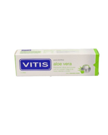 VITIS PASTA DENTAL ALOE VERA SABOR MANZANA- MENTA 100ML.