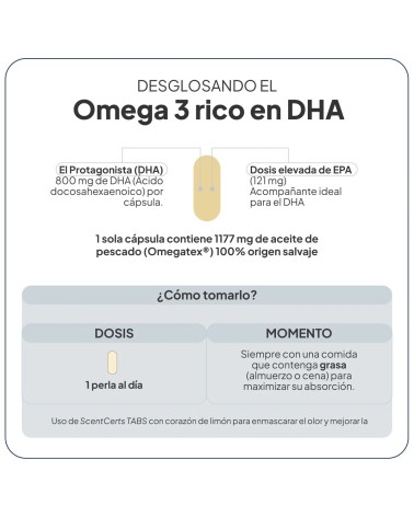 IVB OMEGA 3 RICO EN DHA 30 CÁPSULAS.
