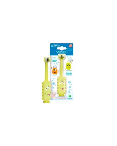 CEPILLO DENTAL DR BROWN´S MONSTRUO VERDE 1-4 AÑOS.