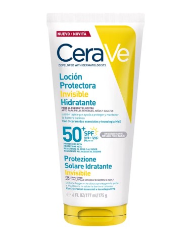 CERAVE LOCION PROTECTORA INVISIBLE HIDRATANTE SPF50+