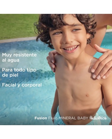 FOTOPROTECTOR ISDIN PEDIATRICO FUSION FLUID MINERAL BABY SPF50 50ML.