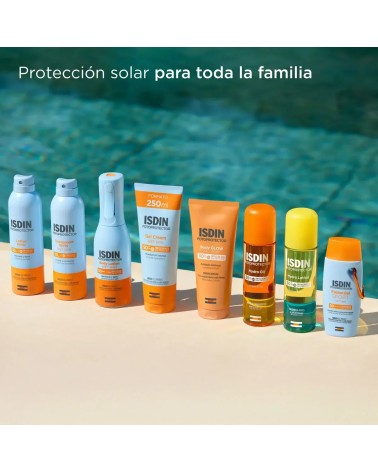 FOTOPROTECTOR ISDIN TRANSPARENT SPRAY WET SKIN SPF50 250ML.