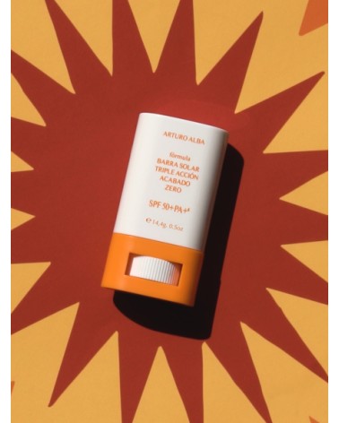 ARTURO ALBA BARRA SOLAR TRIPLE ACCION ACABADO ZERO SPF 50+