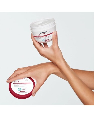 EUCERIN CREMA ULTRA LIGERA DUPLO TARRO 350 ML+350ML.