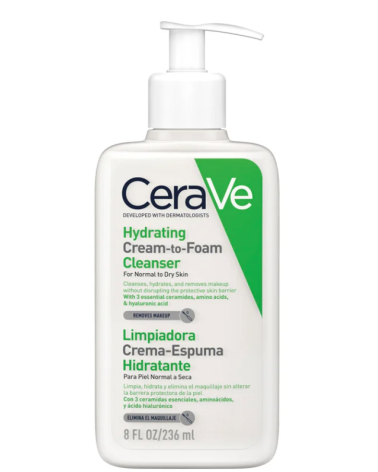 CERAVE CREMA-ESPUMA HIDRATANTE 236 ML