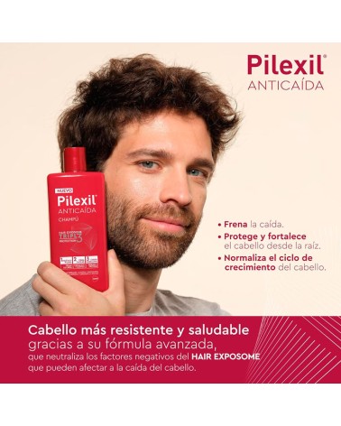 PILEXIL CHAMPÚ ANTICAÍDA HAIR EXPOSOME 275ML.